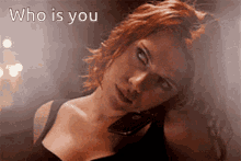 Who Is You Phone Call GIF - Who Is You Phone Call Scarlett Johansson GIFs
