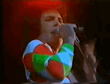 Freddie Mercury Queen GIF - Freddie Mercury Queen Live Performance GIFs