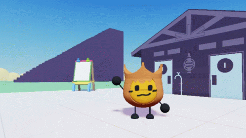 Firey Plush From Roblox Object Show GIF - Firey Plush From Roblox ...