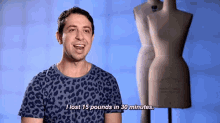 What Diet Commercials Sound Like GIF - Project Runway Lost Pounds Lose Weight In Minutes GIFs