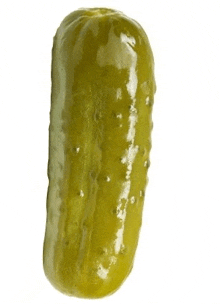 a pickle on a white background looks like the letter i