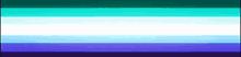 a blue , white , and purple flag with a white stripe on the bottom .