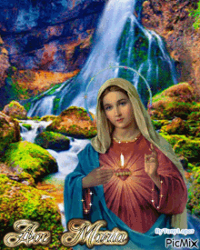 Madre Maria Mary GIF - Madre Maria Mary Water Falls GIFs