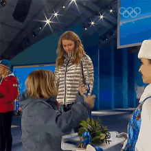Gold Medal Winner Mikaela Shiffrin GIF - Gold Medal Winner Mikaela Shiffrin Winter Olympics2022 GIFs
