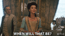 When Will That Be Princess Augusta GIF - When Will That Be Princess Augusta Queen Charlotte A Bridgerton Story GIFs