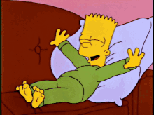 The Simpsons Bed Time GIF