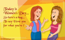 Womens Day Today Is Womens Day GIF - Womens Day Today Is Womens Day Hug GIFs
