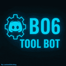 a logo that says b06 tool bot with a gear