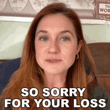 So Sorry For Your Loss Bonnie Wright GIF - So Sorry For Your Loss Bonnie Wright Cameo GIFs