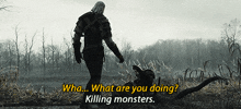 Killing Monsters Witcher GIF - Killing Monsters Witcher Witcher3 GIFs