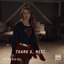supergirl melissa benoist thank you next eve