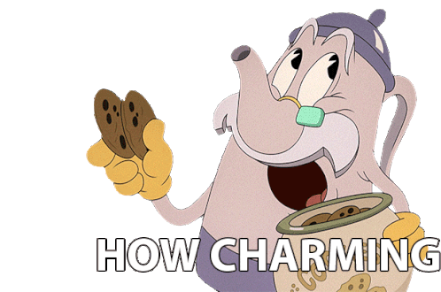 How Charming Elder Kettle Sticker - How Charming Elder Kettle The Cuphead Show Stickers
