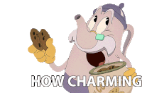 How Charming Elder Kettle Sticker - How Charming Elder Kettle The Cuphead Show Stickers