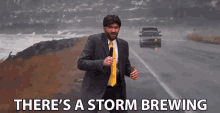 Theres A Storm Brewing Trouble Is Brewing GIF