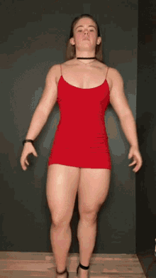 Dylan Crenshaw Muscles GIF - Dylan Crenshaw Muscles Red Dress For Women GIFs