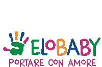 Elobaby Portare Con Amore Sticker - Elobaby Portare Con Amore Marsupio Ergonomico Stickers
