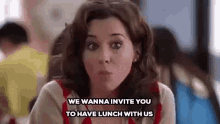 invited invitation want to invite you lunch mean girls