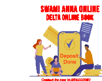 Swami Anna Online Delta Online Book Sticker - Swami Anna Online Delta Online Book Deposit Done Stickers