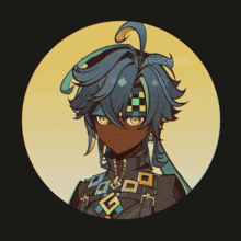 a drawing of a person with a circle around them that says peaceros on it