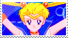 a pixel art of a sailor moon holding a ring .