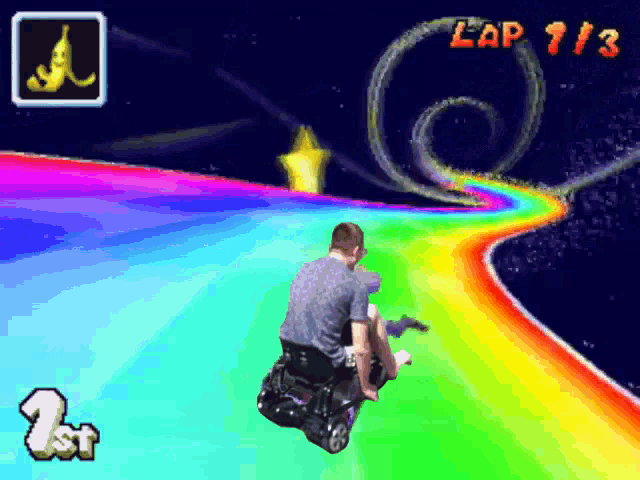 minecraft mario kart route arc en ciel