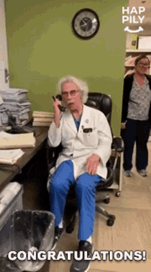 congratulations happily doctor phone call