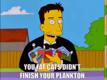 Simpsons Fat Cats GIF - Simpsons Fat Cats Plankton GIFs