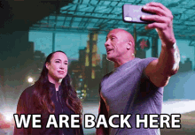 We Are Back Here Dwayne Johnson GIF - We Are Back Here Dwayne Johnson Dany Garcia GIFs