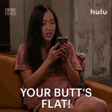 Your Butts Flat Ellen GIF - Your Butts Flat Ellen How I Met Your Father GIFs