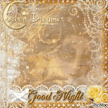 a picture that says sweet dreams good night