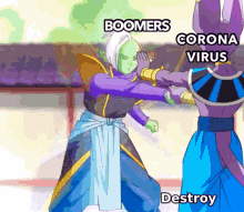 corona virus beerus boomers destroy meme