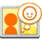 a picture of a person with a smiley face in a thought bubble next to it .