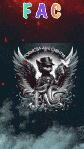 a picture of a man with wings and the words fac