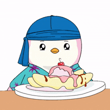 delicious ice cream penguin dessert icecream