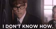 I Don'T Know How GIF - The Theory Of Everything The Theory Of Everything Gifs Stephen Hawking GIFs