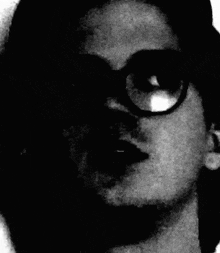 a close up of a person 's eye with a circle around it