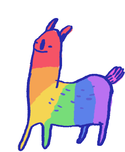 Gay Llama Sticker - Gay Llama Alpaca Stickers