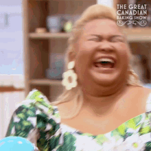 Laughing Ann Pornel GIF - Laughing Ann Pornel The Great Canadian Baking Show GIFs