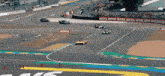 a race track with a motul ad on the side