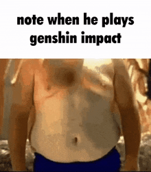 When He Plays Genshin Muscles Genshin GIF - When He Plays Genshin Muscles Genshin Body Change Genshin GIFs