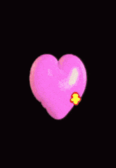 a purple background with a flower in the center