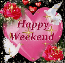 Happy Weekend Heart GIF - Happy Weekend Heart Love GIFs