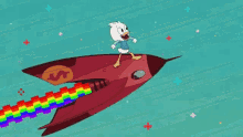 Dewey Duck Rocket GIF
