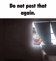Do Not Post That Again Goku GIF - Do Not Post That Again Goku Goku Do Not Post That Again GIFs