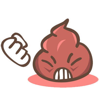 Angry Angry Pile Of Poo Sticker - Angry Angry Pile Of Poo Mad Stickers