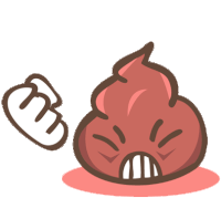 Angry Angry Pile Of Poo Sticker - Angry Angry Pile Of Poo Mad Stickers