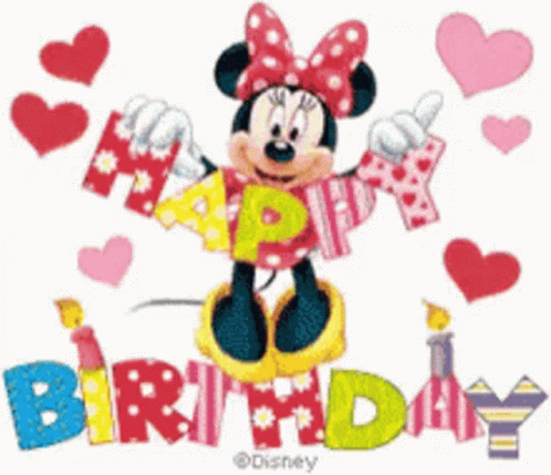Minnie Mouse Happy Birthday GIF - Minnie Mouse Happy Birthday Disney ...