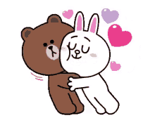 brown and cony love you sweet