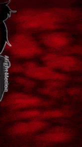 a black and white drawing of a person holding a gun with a red background and the words alice motion on the bottom