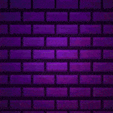 a purple brick wall with music notes and the words the place to be